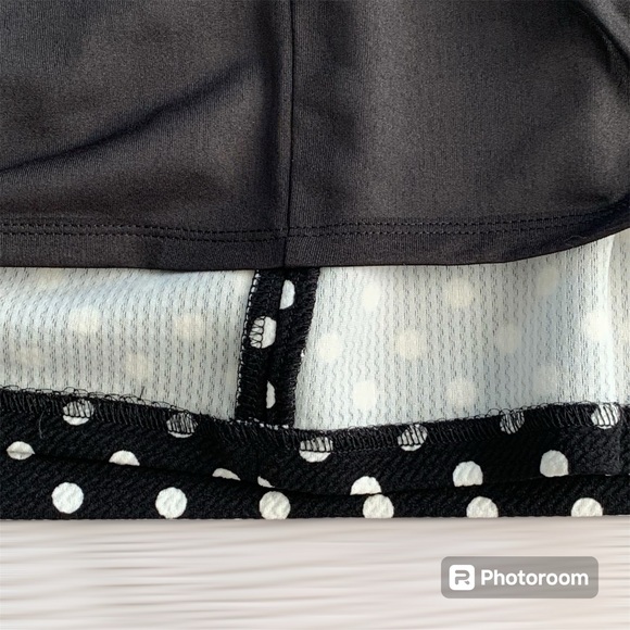 NINE WEST Women’s Black/White Polka Dot Dress Crew Neck Knee Length Flare SIZE 6 - Picture 11 of 15